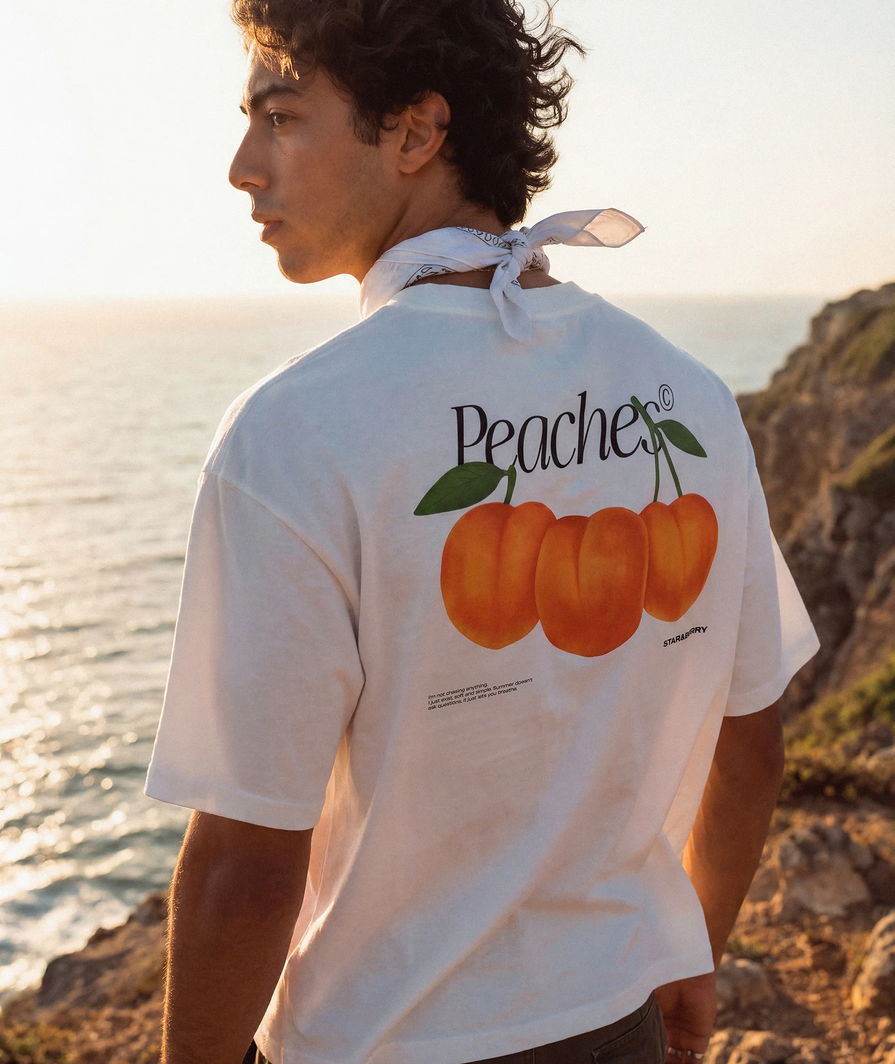 SNBO™ Boxy White - Peaches - Image 4