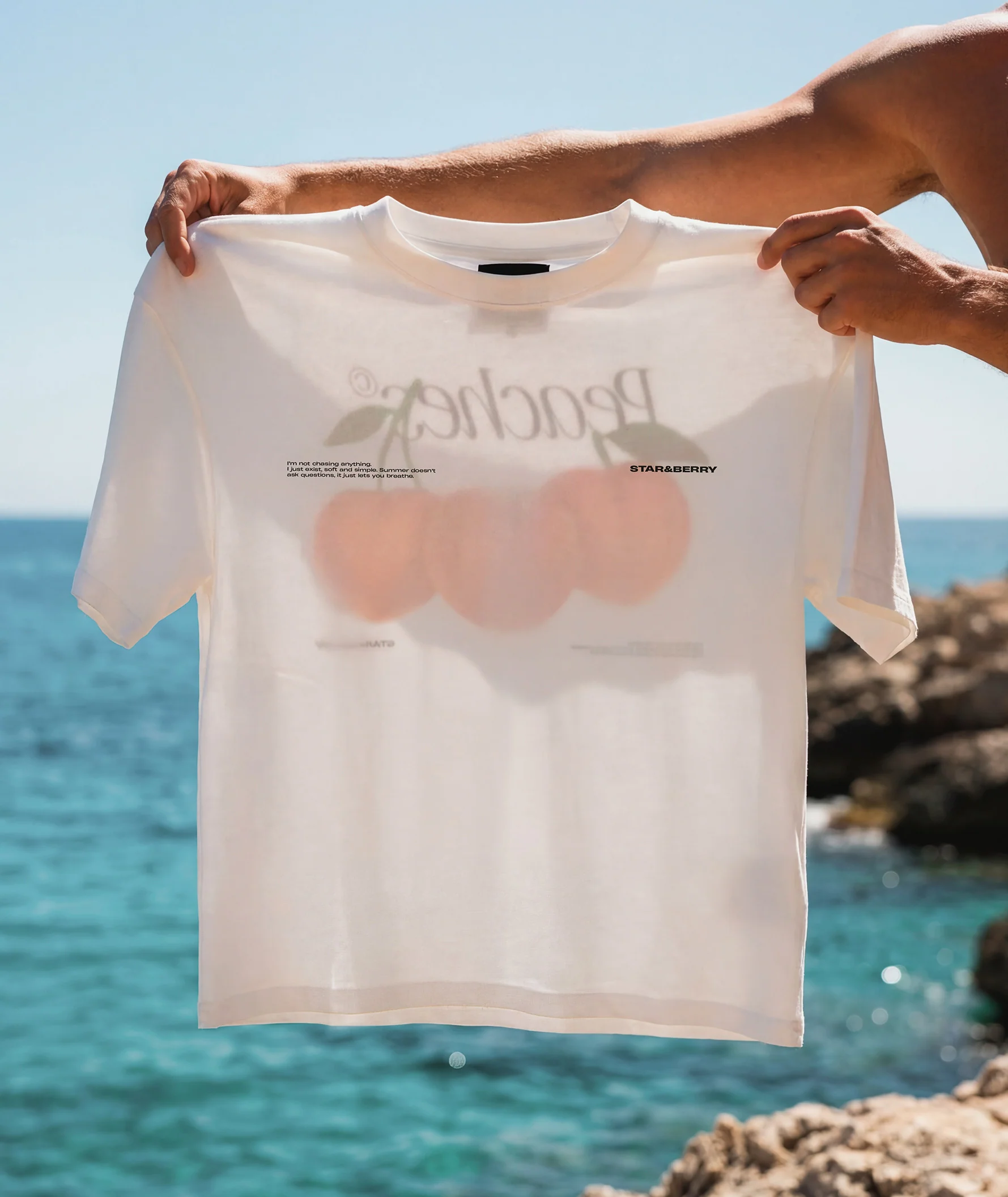 SNBO™ Boxy White - Peaches - Image 5